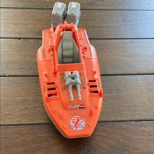 VTG 1986 G. I. Joe Devilfish Boat Hasbro Devil Fish Cobra Orange